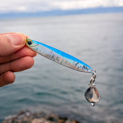 Finex Sky Dancer High-Flash Shore Jig • Spinner Hook