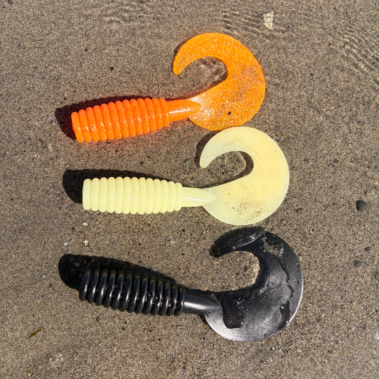 3 Pack Large Size Curly Tail Grub