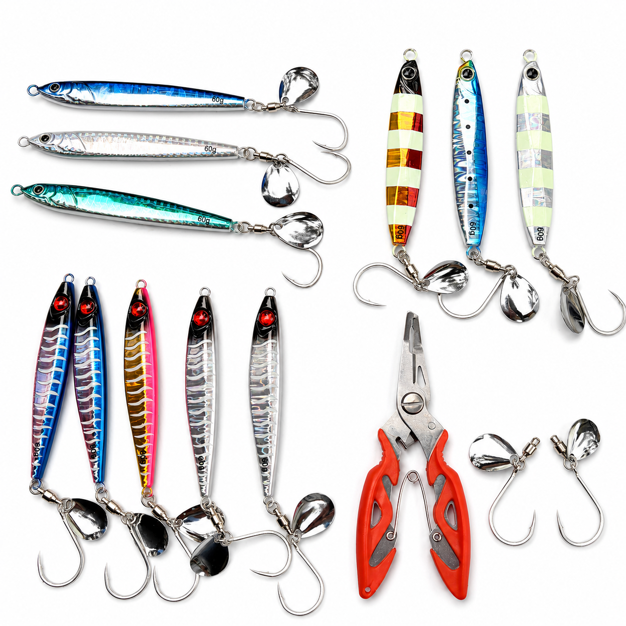 Salmon Season Pack – 11× 60g Jigs